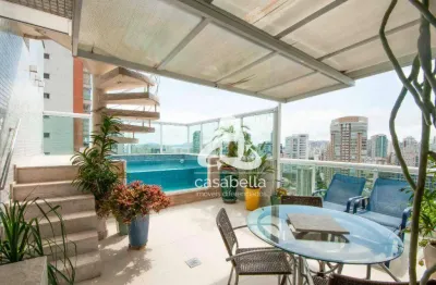 Cobertura com 4 dormitórios à venda, 460 m² por r$ 7.500.000,00 - embaré - santos/sp