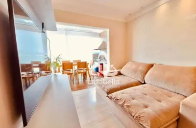 Apartamento com 3 dormitórios para alugar, 88 m² por r$ 9.002,00/mês - campo grande - santos/sp
