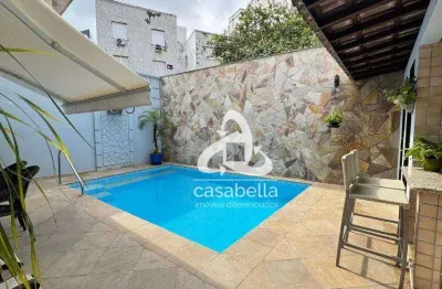 Casa com 4 dormitórios, 282 m² - venda por r$ 4.250.000,00 ou aluguel por r$ 18.002,00/mês - ponta da praia - santos/sp