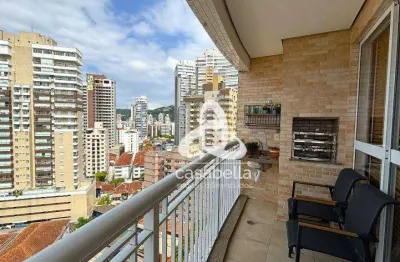 Apartamento com 3 dormitórios à venda, 98 m² por r$ 1.490.000,00 - gonzaga - santos/sp