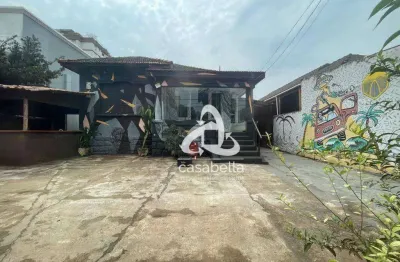 Casa com 1 dormitório para alugar, 300 m² por r$ 20.000,00/mês - boqueirão - santos/sp