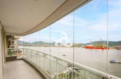 Apartamento com 3 dormitórios, 200 m² - venda por r$ 2.800.000,00 ou aluguel por r$ 16.000,00/mês - ponta da praia - santos/sp