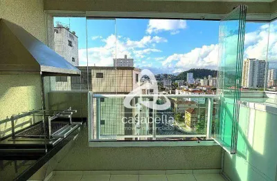 Apartamento com 2 dormitórios à venda, 63 m² por r$ 670.000,00 - campo grande - santos/sp
