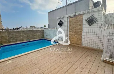 Cobertura com 2 dormitórios à venda, 280 m² por r$ 1.249.000,00 - vila belmiro - santos/sp