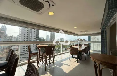 Apartamento com 4 dormitórios, 255 m² - venda por r$ 3.700.000,00 ou aluguel por r$ 20.000,00/mês - aparecida - santos/sp