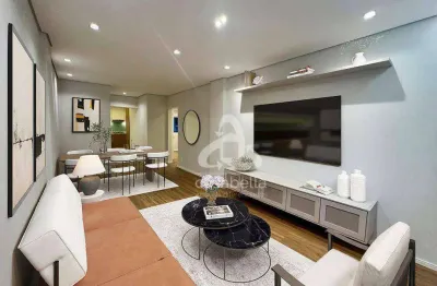 Apartamento com 2 dormitórios à venda, 75 m² por r$ 760.000,00 - boqueirão - santos/sp