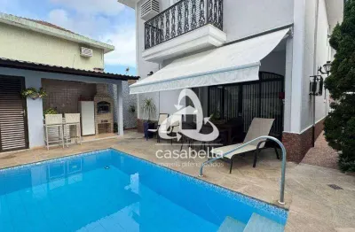 Casa com 4 dormitórios à venda, 282 m² por r$ 4.250.000,00 - ponta da praia - santos/sp