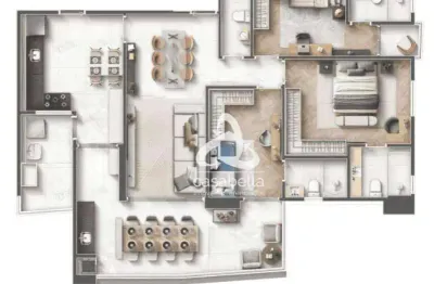 Apartamento com 3 dormitórios à venda, 116 m² por r$ 1.827.166,00 - embaré - santos/sp