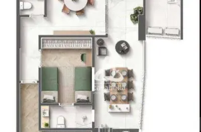 Apartamento com 2 dormitórios à venda, 96 m² por r$ 1.430.649,00 - embaré - santos/sp