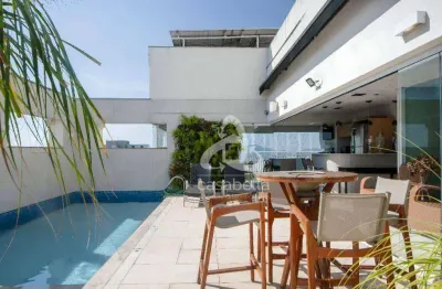 Cobertura com 3 dormitórios à venda, 375 m² por r$ 6.990.000,00 - boqueirão - santos/sp