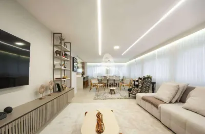 Apartamento com 3 dormitórios à venda, 206 m² por r$ 2.350.000,00 - boqueirão - santos/sp