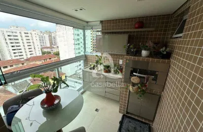 Apartamento com 2 dormitórios à venda, 82 m² por r$ 1.062.000,00 - boqueirão - santos/sp