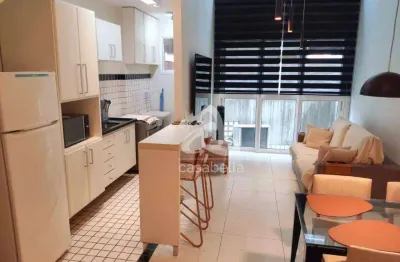 Apartamento com 1 dormitório para alugar, 69 m² por r$ 6.000,02/mês - gonzaga - santos/sp