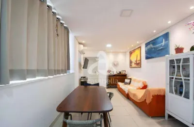 Apartamento com 2 dormitórios à venda, 90 m² por r$ 620.000,00 - boqueirão - santos/sp
