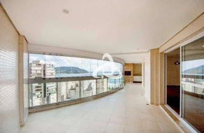 Apartamento com 4 dormitórios à venda, 204 m² por r$ 3.300.000,00 - embaré - santos/sp