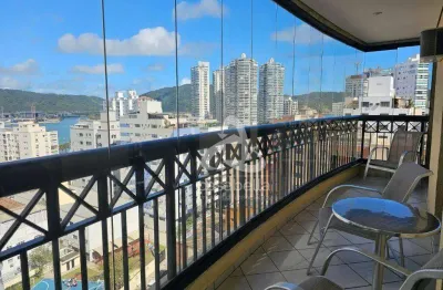 Apartamento com 3 dormitórios para alugar, 128 m² por r$ 7.502,00/mês - ponta da praia - santos/sp