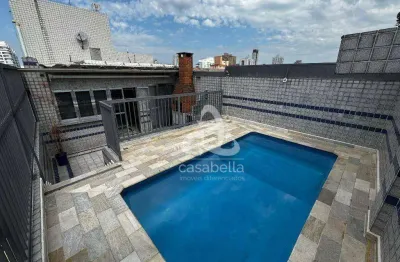 Cobertura com 2 dormitórios à venda, 147 m² por r$ 899.000,00 - embaré - santos/sp