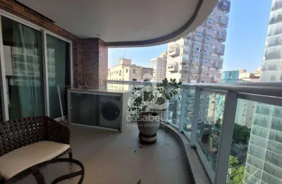 Apartamento com 1 dormitório para alugar, 45 m² por r$ 6.002,00/mês - pompéia - santos/sp
