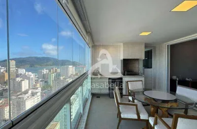 Apartamento com 3 dormitórios para alugar, 151 m² por r$ 15.000,02/mês - aparecida - santos/sp