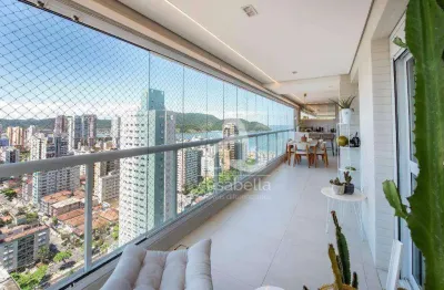 Apartamento com 2 dormitórios à venda, 133 m² por r$ 2.500.000,00 - aparecida - santos/sp