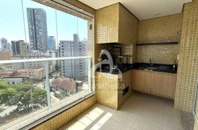 Apartamento com 3 dormitórios à venda, 131 m² por r$ 1.550.000,00 - gonzaga - santos/sp