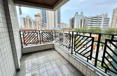 Apartamento com 3 dormitórios para alugar, 110 m² por r$ 6.002,00/mês - gonzaga - santos/sp