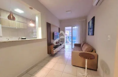 Apartamento com 1 dormitório para alugar, 52 m² por r$ 5.500,02/mês - gonzaga - santos/sp