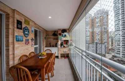 Apartamento com 3 dormitórios à venda, 131 m² por r$ 1.810.000,00 - gonzaga - santos/sp