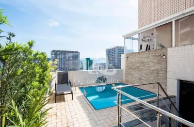 Cobertura com 3 dormitórios à venda, 340 m² por r$ 3.500.000,00 - gonzaga - santos/sp