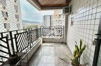 Apartamento com 3 dormitórios para alugar, 110 m² por r$ 6.002,00/mês - gonzaga - santos/sp
