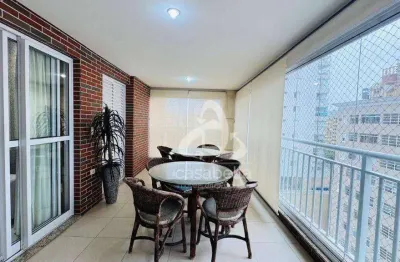 Apartamento para locação em santos. 124 m² úteis | vila rica, santos.