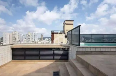 Cobertura com 1 dormitório à venda, 112 m² por R$ 958.000,00 - Pompéia - Santos/SP