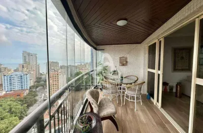 Apartamento com 3 dormitórios, 185 m² - venda por r$ 2.250.000,00 ou aluguel por r$ 15.000,00/mês - aparecida - santos/sp