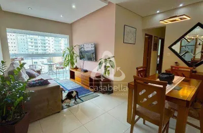 Apartamento com 3 dormitórios à venda, 100 m² por r$ 1.280.000,00 - boqueirão - santos/sp