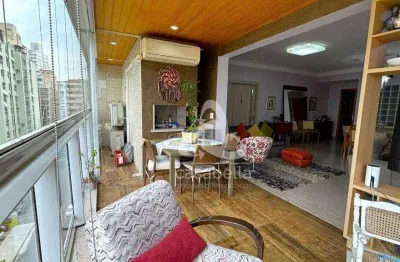 Apartamento com 3 dormitórios à venda, 243 m² por r$ 2.900.000,00 - gonzaga - santos/sp