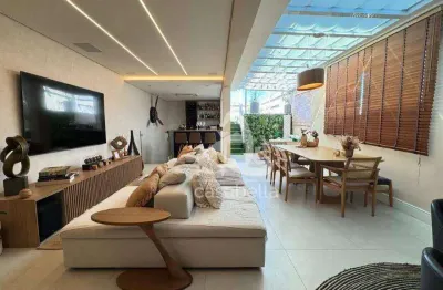 Cobertura com 2 dormitórios à venda, 238 m² por r$ 3.200.000,00 - gonzaga - santos/sp