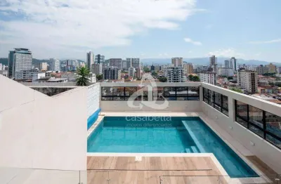 Cobertura com 4 dormitórios à venda, 418 m² por R$ 4.999.000,00 - Boqueirão - Santos/SP
