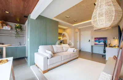 Apartamento com 1 dormitório para alugar, 54 m² por R$ 6.900,00/mês - Boqueirão - Santos/SP