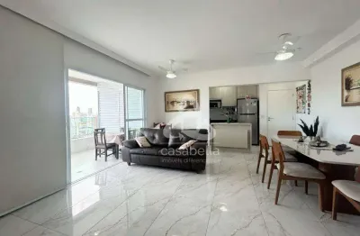 Apartamento com 2 dormitórios para alugar, 88 m² por R$ 6.502,00/mês - Campo Grande - Santos/SP