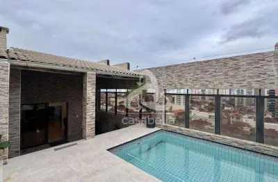 Cobertura com 3 dormitórios à venda, 244 m² por r$ 2.535.000,00 - boqueirão - santos/sp
