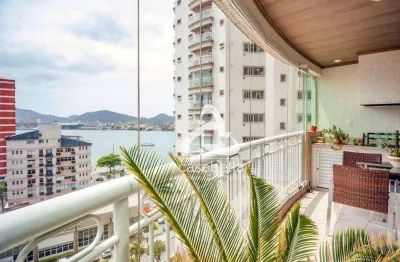 Apartamento com 3 dormitórios à venda, 199 m² por r$ 2.800.000,00 - ponta da praia - santos/sp