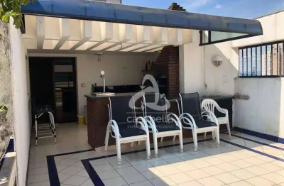 Cobertura com 4 dormitórios à venda, 395 m² por r$ 2.980.000,00 - ponta da praia - santos/sp
