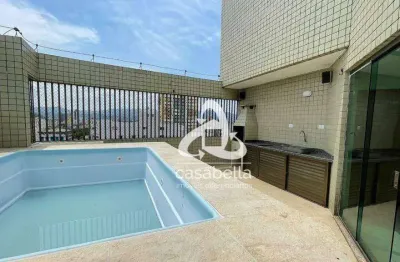 Cobertura com 3 dormitórios à venda, 242 m² por r$ 2.190.000,00 - boqueirão - santos/sp