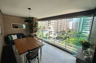 Apartamento com 3 dormitórios à venda, 87 m² por r$ 1.180.000,00 - pompéia - santos/sp