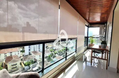 Apartamento com 3 dormitórios à venda, 143 m² por r$ 1.890.000,00 - ponta da praia - santos/sp