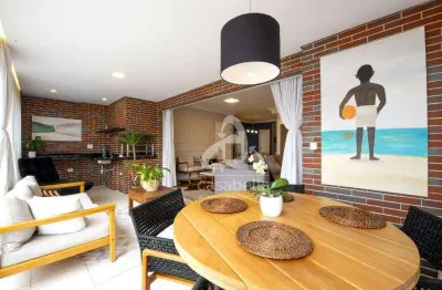 Apartamento com 2 dormitórios à venda, 124 m² por r$ 1.830.000,00 - boqueirão - santos/sp