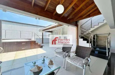 Cobertura com 4 dormitórios à venda, 440 m² por r$ 2.150.000,00 - astúrias - guarujá/sp
