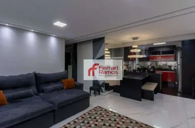 Apartamento com 3 dormitórios, 95 m² - venda por r$ 990.000,00 ou aluguel por r$ 5.610,00/mês - vila augusta - guarulhos/sp