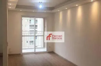Apartamento com 3 dormitórios para alugar, 77 m² por r$ 3.117,00/mês - vila rosália - guarulhos/sp