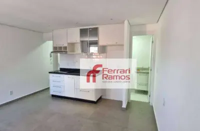 Studio com 1 dormitório para alugar, 28 m² por r$ 1.980,00/mês - vila augusta - guarulhos/sp